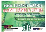 Otro triunfo de la lucha de lxs trabajadorxs de ATE | Pase a planta de casi 3.500 trabajadorxs de la educación